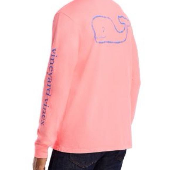 Men’s Vineyard Vines Pink Long Sleeve Shirt - Picture 2 of 5